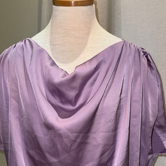 DO+BE Soft Purple Drape Blouse - Picture 2 of 5